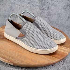 Olukai Pehua Light Blue Slip On Mesh Shoes Hawaiian Beach Style Women’s Size 9.5